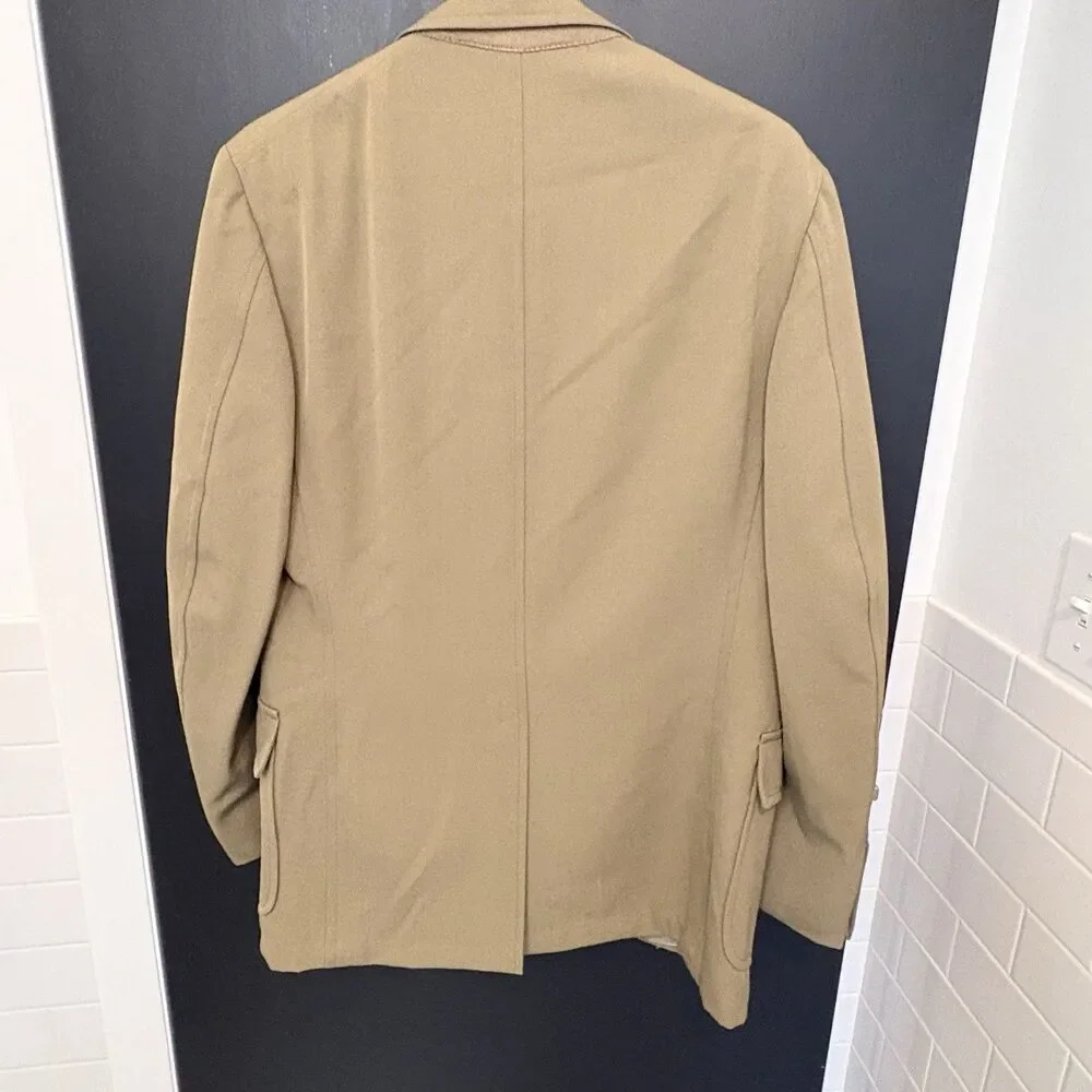 Brooks Brothers 346 Vintage Suit Tan  Wool/poly 80/20 blend Union Made USA 38